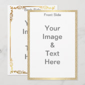 Maak je eigen Matte 5x7 Voor- en Achterverjaardag Kaart (Voorkant / Achterkant)