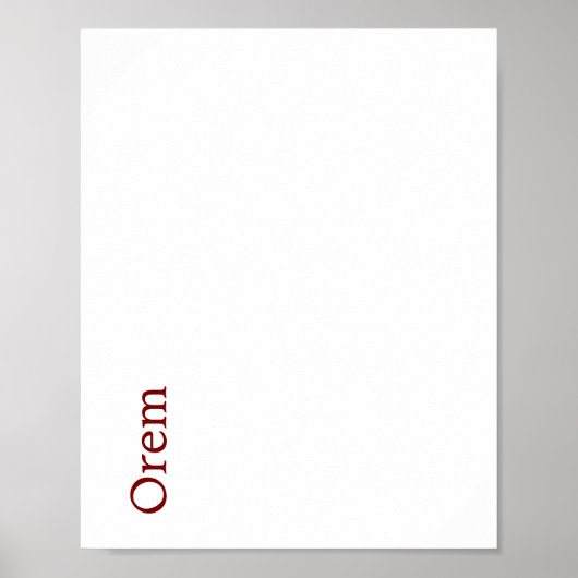 Maak Je Eigen Matte Poster (Voorkant)