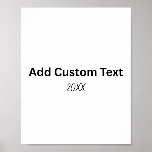 Maak Je Eigen Matte Poster (Voorkant)