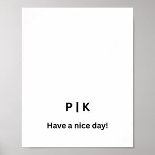 Maak Je Eigen Matte Poster