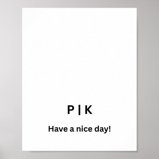 Maak Je Eigen Matte Poster (Voorkant)