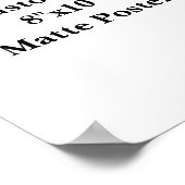Maak je eigen matte poster (Hoek)