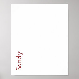 Maak Je Eigen Matte Poster