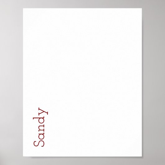 Maak Je Eigen Matte Poster (Voorkant)