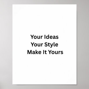 Maak Je Eigen Matte Poster