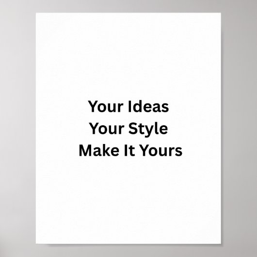 Maak Je Eigen Matte Poster (Voorkant)