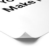 Maak Je Eigen Matte Waarde Poster Print (Hoek)