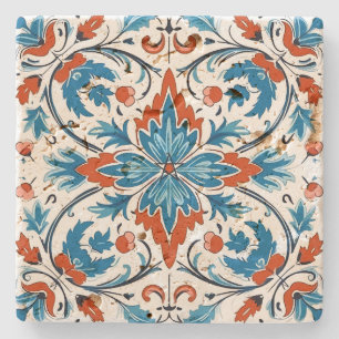Maak Je Eigen Mediterrane Turquoise Pompoen Stenen Onderzetter