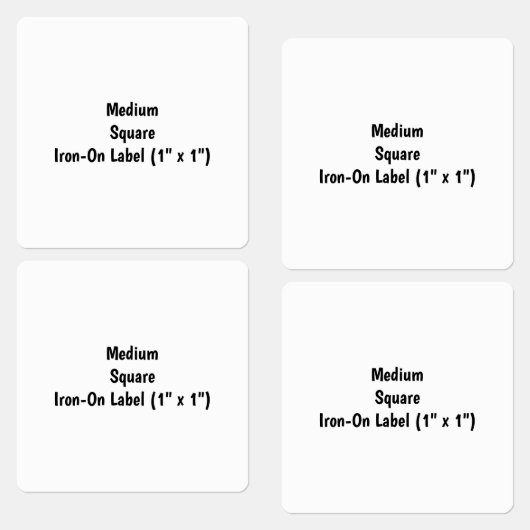 Maak Je Eigen Medium Vierkante Strijklabel Labels (Groep)