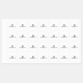 Maak Je Eigen Medium Vierkante Strijklabel Labels (Vel)