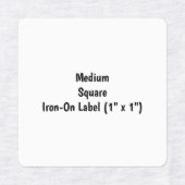 Maak Je Eigen Medium Vierkante Strijklabel Labels (Design 1)