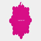 Maak Je Eigen Megenta Uitnodigingskaart Ornament Kaart (Rechts)