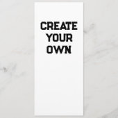 Maak je Eigen Menu (Voorkant)