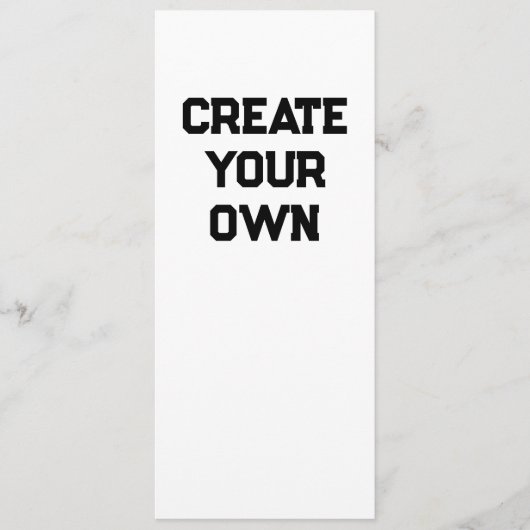 Maak je Eigen Menu (Voorkant)