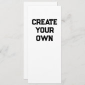 Maak je Eigen Menu (Voorkant / Achterkant)