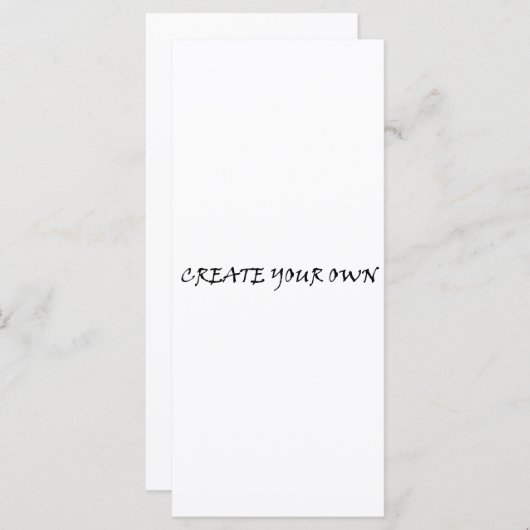 Maak je eigen menu (Voorkant / Achterkant)