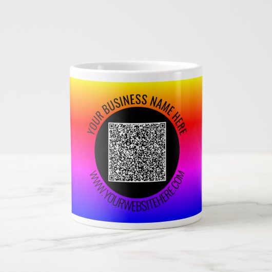 Maak Je Eigen Merk QR Code Zakelijke Mok Cadeau (Voorkant)