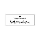Maak Je Eigen Met Liefde Gemaakt Hart Rubberstempel (Afrduk)