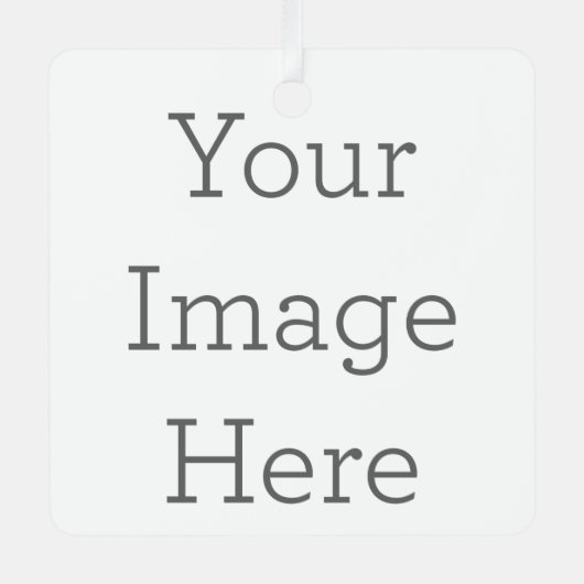 Metalen vierkant ornament (Voorkant)