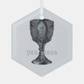 Maak Je Eigen Middeleeuwse Kelk Glas Ornament (Voorkant)