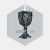 Maak Je Eigen Middeleeuwse Kelk Glas Ornament (Achterkant)