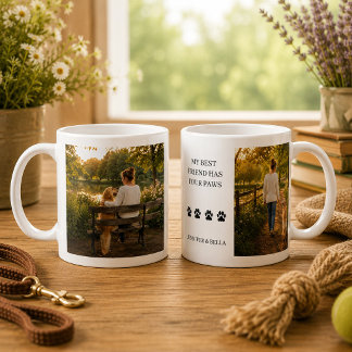 Maak je eigen Mijn beste vriend heeft vier poten f Koffiemok