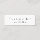 Mini, 7,6 x 2,5 cm Visitekaartje (Voorkant)