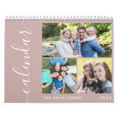 Maak Je Eigen Minimaal 3 Foto's Collage Script Kalender (Hoes)