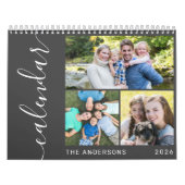Maak Je Eigen Minimaal 3 Foto's Collage Script Kalender (Hoes)