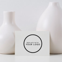 Maak Je Eigen Minimaal Moderne & Ronde Zakelijke L Rubberstempel