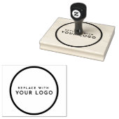 Maak Je Eigen Minimaal Moderne & Ronde Zakelijke L Rubberstempel (Gestempeld)
