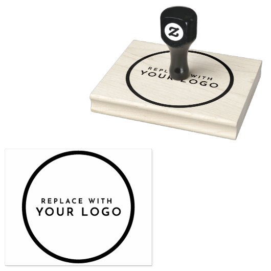 Maak Je Eigen Minimaal Moderne & Ronde Zakelijke L Rubberstempel (Gestempeld)