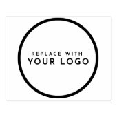 Maak Je Eigen Minimaal Moderne & Ronde Zakelijke L Rubberstempel (Afrduk)