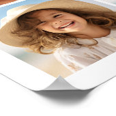 Maak Je Eigen Minimale 4 Foto Collage - Wit Poster (Hoek)