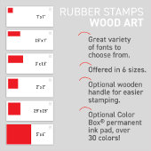 MAAK-JE-EIGEN Minimalistische Aangepaste logo adre Rubberstempel