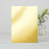 Maak je eigen minimalistische cyaan folie uitnodiging (Staand Voorkant)