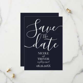 Maak Je Eigen Minimalistische Effen Kleur Huwelijk Save The Date
