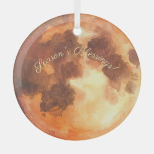 Maak Je Eigen Mistiche Oranje Maan Glas Ornament