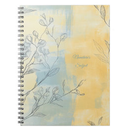 Maak Je Eigen Mistige Zonnebloem Floral Minimalist Notitieboek