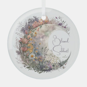 Maak Je Eigen Misty Spring Floral Crescent Halve M Glas Ornament