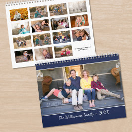 Maak je eigen moderne 15 maanden foto kalender