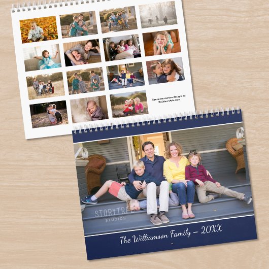 Maak je eigen moderne 15 maanden foto kalender