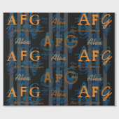 Maak je eigen moderne & gepersonaliseerde naampatr cadeaupapier (Vlak)