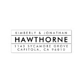 Maak Je Eigen Moderne Retouradres Voor Koppels Rubberstempel (Afrduk)