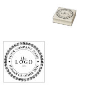 Maak Je Eigen Moderne Ronde Aangepaste Zakelijke L Rubberstempel (Gestempeld)