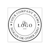 Maak Je Eigen Moderne Ronde Aangepaste Zakelijke L Rubberstempel (Afrduk)