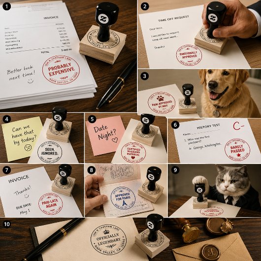 Maak Je Eigen Moderne Ronde Retouradres Stempel
