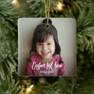 Maak Je Eigen Moderne Script Foto Keramisch Ornament