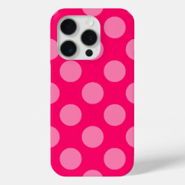 Maak Je Eigen Monochromatische Stippenpatroon iPhone 15 Pro Case
