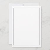 Maak Je Eigen Monogram Elegante Trouwdag Kaart (Achterkant)